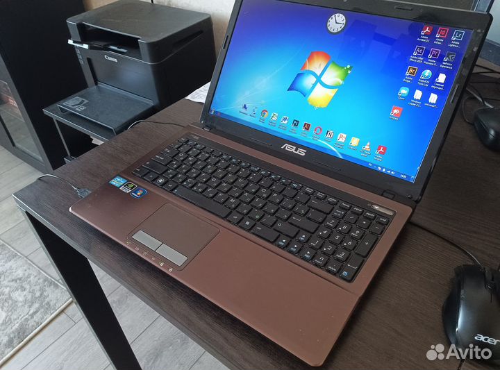 Ноутбук asus K53SC, intel core i7, 4 гб озу