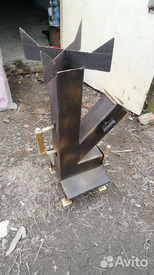 Походный вариант дровяной печи для приготовления б