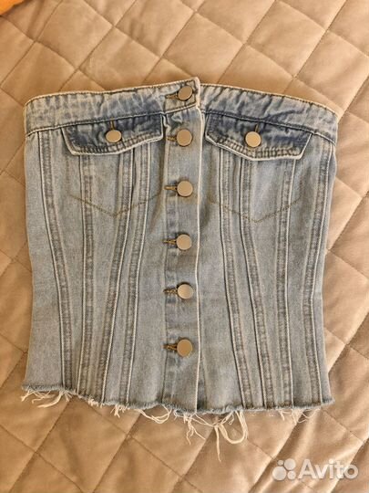 Топ джинсовый