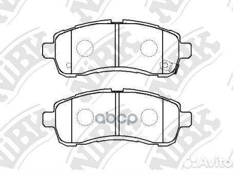 Колодки тормозные ford fiesta 09- передн. PN054