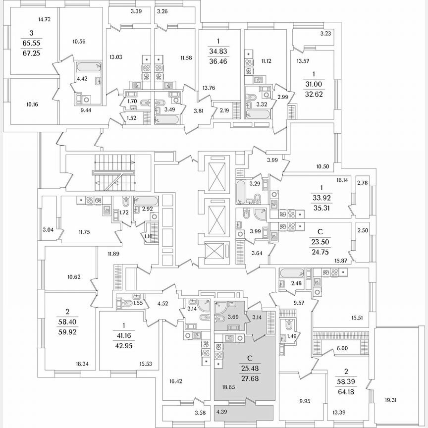 Квартира-студия, 27,7 м², 10/23 эт.