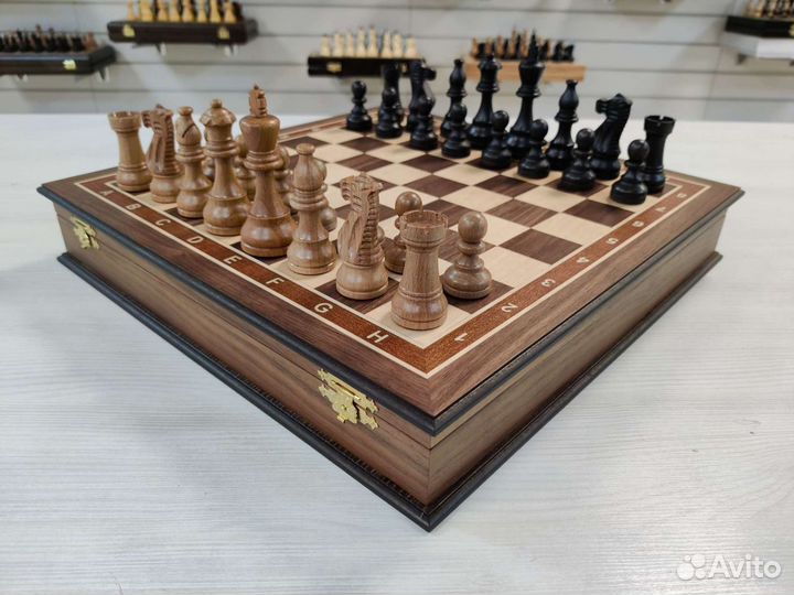 Шахматы орех стаунтон