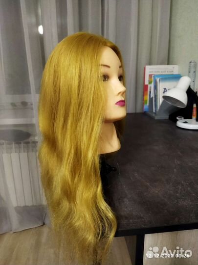 Болванка для причесок. искусственные волосы