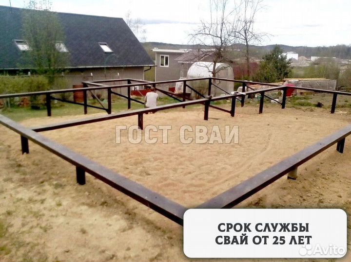 Сваи винтовые для фундамента. Монтаж 1-2 дня