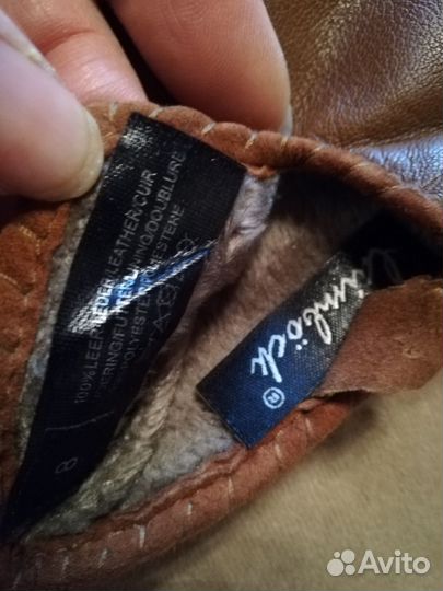 Перчатки кожаные, Италия, 8 разм