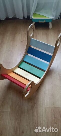 Качели деревянные