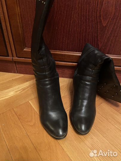 Сапоги женские зимние 38 39 натуральная кожа