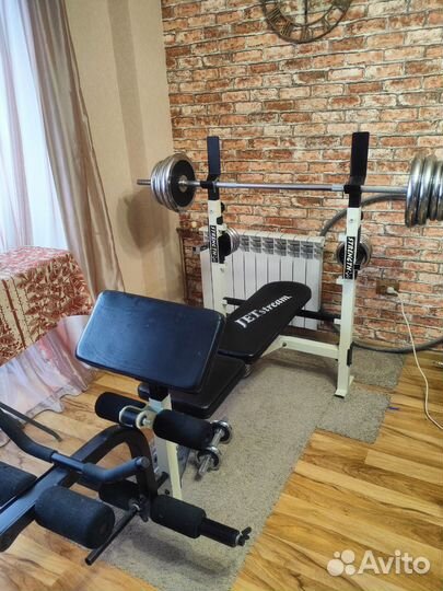 Скамья для жима strength PSB-400 + штанга torneo