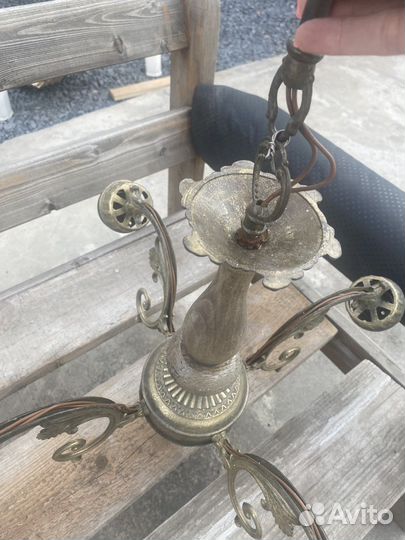 Люстра латунь