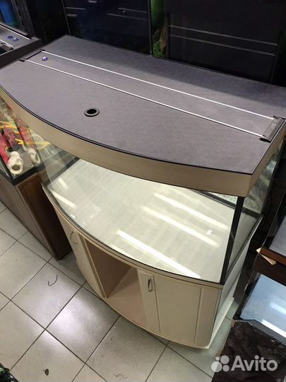 Аквариум 180л панорамный. Новый.7 цветов. Гарантия