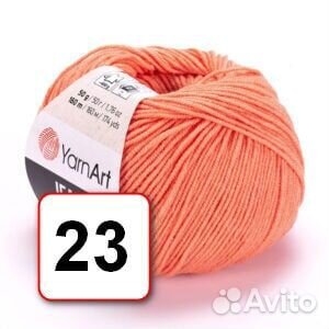 Пряжа нитки для вязания YarnArt Jeans хлопок