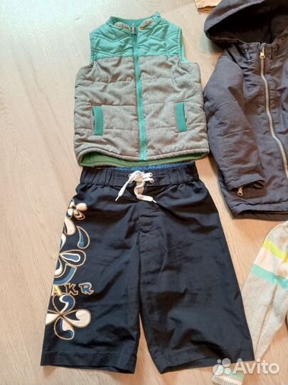 Пакет одежды шорты, футболки, куртка, жилет 98