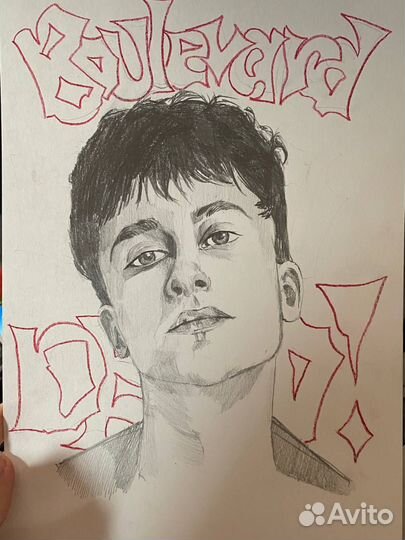 Портрет по фото карандашом
