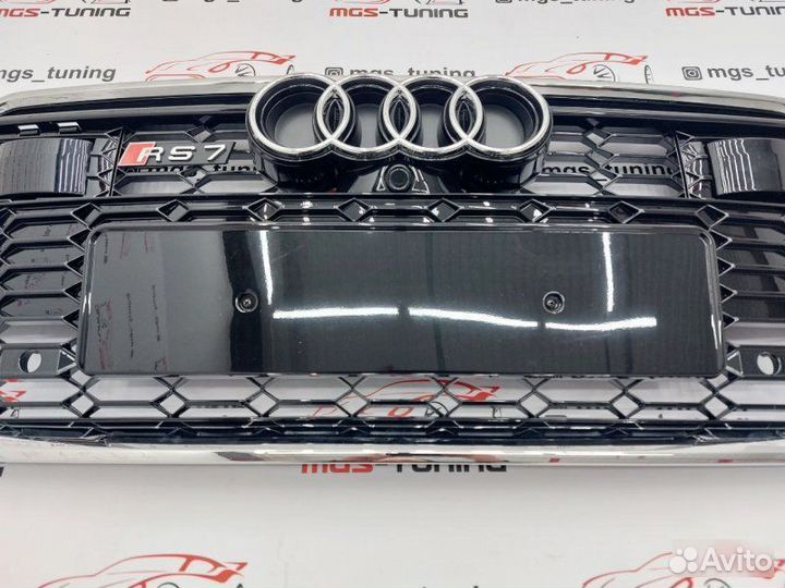 Решетка RS7#1 под радар Audi A7 4K 2018+ Ауди А7