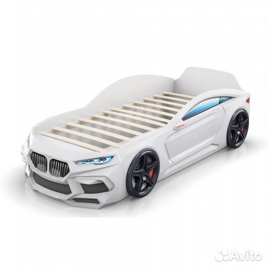Кровать машина Romeo 3D 170*70 белая