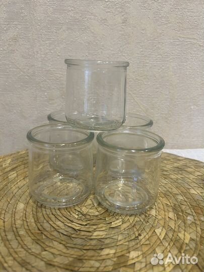 Стеклянные баночки для свечей