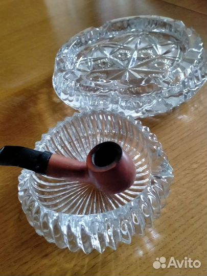 Хрустальная пепельница 60-80г