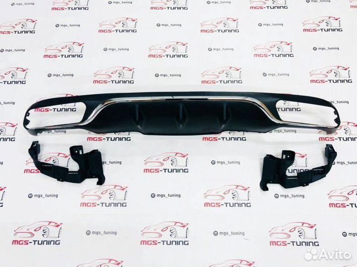 Диффузор E63 не AMG Пакет хром Mercedes w213