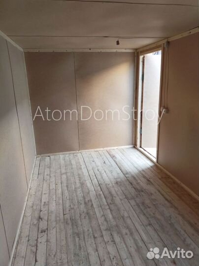 Вагончик бытовка строительная с установкой