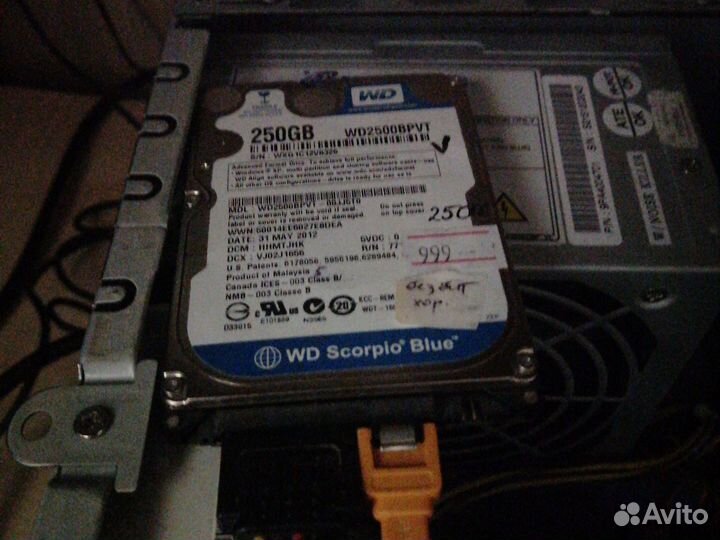 Жесткий диск 250Гб ноутбук, приставка и тд