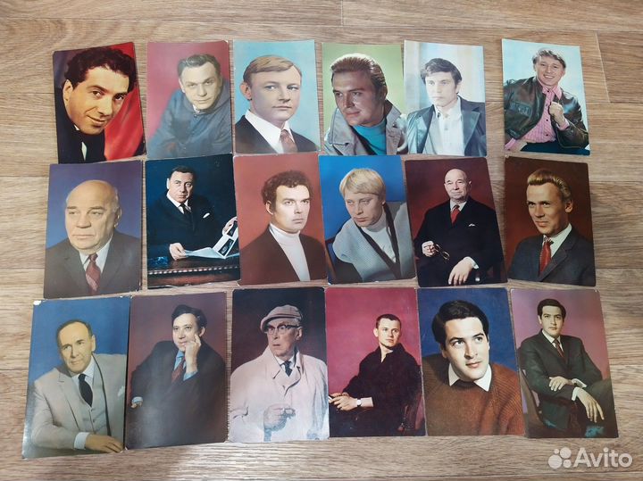 Открытки с советскими актерами