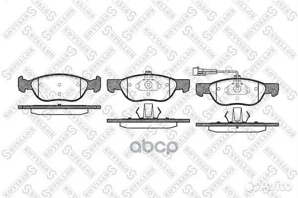 598 011BSX колодки дисковые п. Fiat Brava/Punt