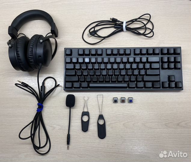 Клавиатура Dark Project + наушники HS-3