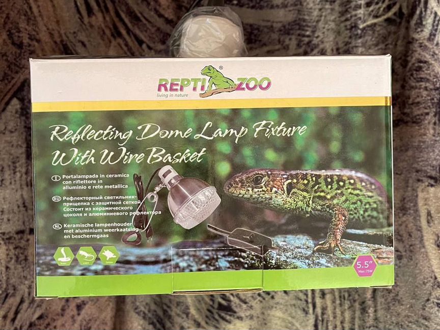 Светильник Repti-Zoo 01RL на зажиме с защитной сет