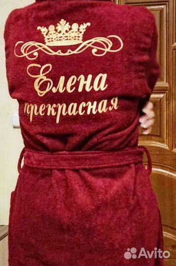 Вышивка на халате,вышивка на полотенце