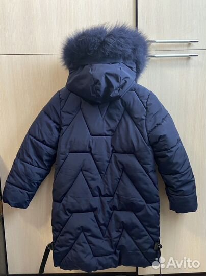 Зимнее пальто для девочки 146