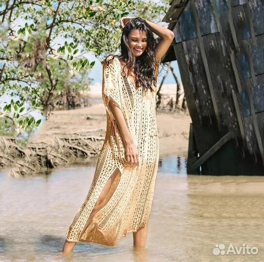 Туника пляжная вязанная 46-56