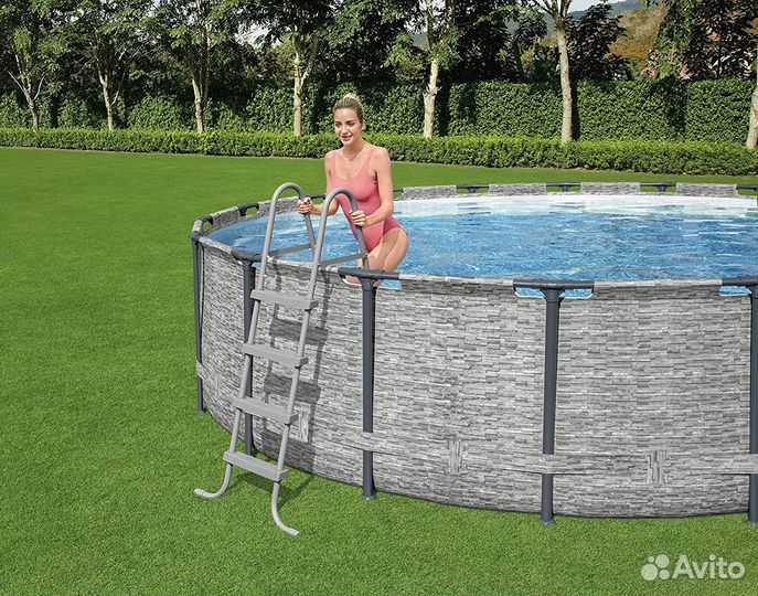 Лестница Bestway для бассейнов без площадки, 122см