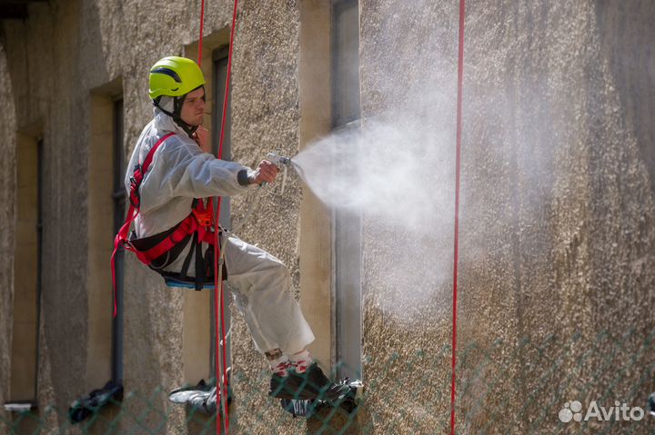 Мойка фасада, окон, балконов и обеспыливание