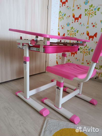 Растущая парта и стул бу