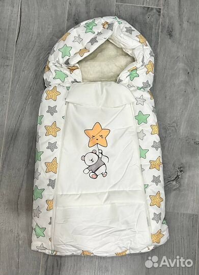 Зимний конверт на овчине