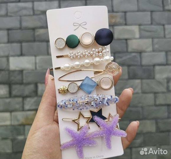 Набор заколок Морской