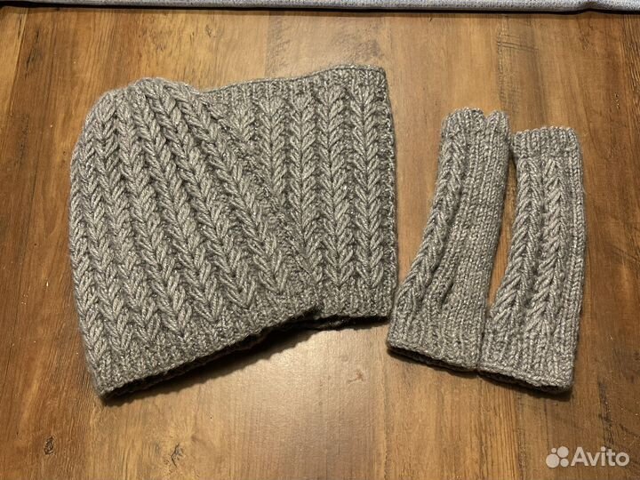 Шапка и снуд,печатки женский