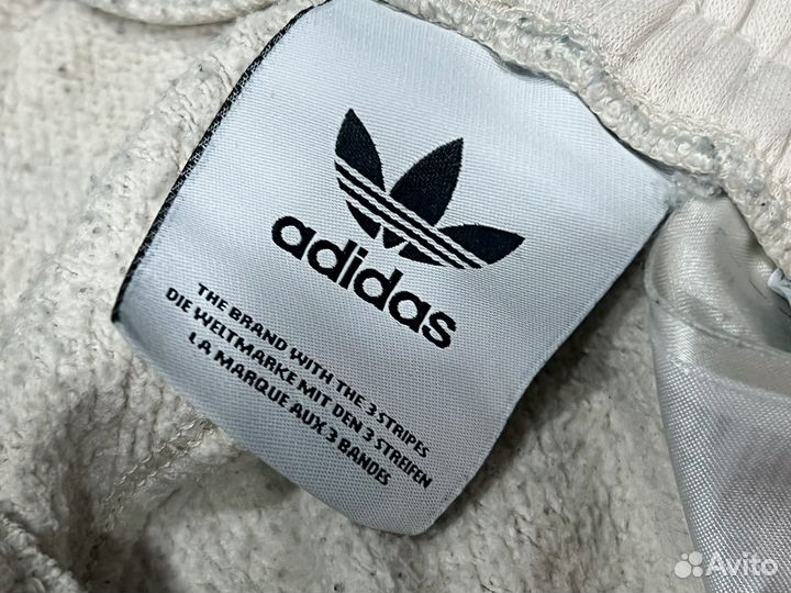 Штаны Adidas белые мужские