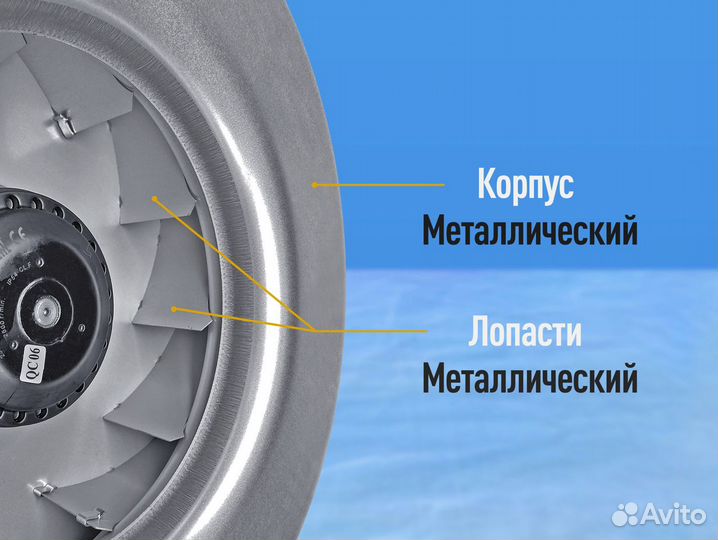 Вентилятор канальный металл 315 мм