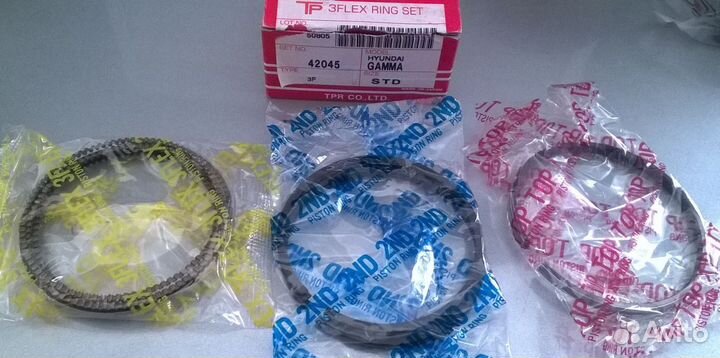 Кольца поршневые стандарт Solaris Rio Hyundai Kia