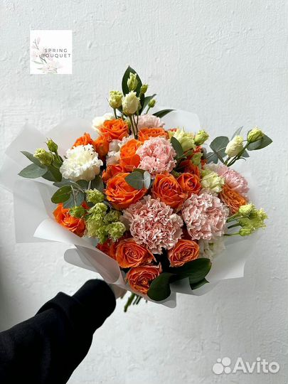 Букет пионовидные розы с доставкой