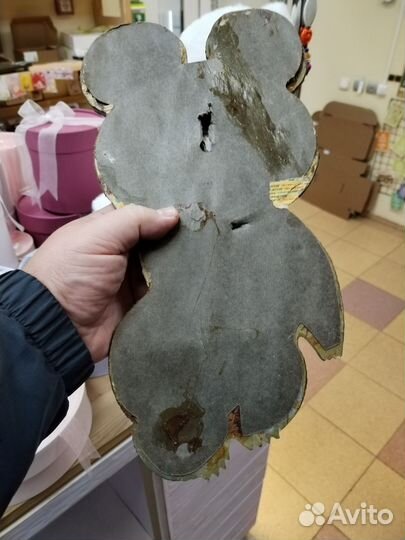 Олимпийский мишка пано металл 35 см