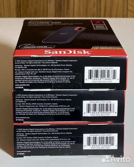 Внешний SSD SanDisk Extreme Portable V2, 2 TB