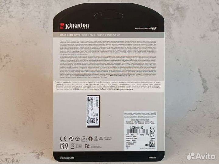 Ssd Kingston KS600-512гб