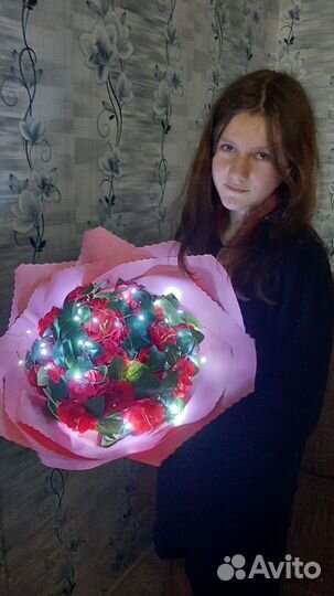 Мыльные композиции. Букеты с подсветкой и без