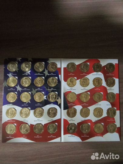 Монеты президенты США