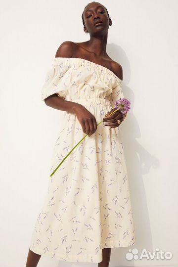 Платье с лавандой лимитированная коллекция h&m XS