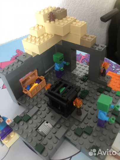 Lego майнкрафт заброшеная шахта