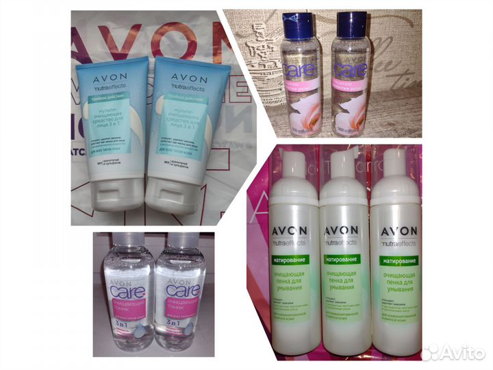 Очищающие средства для лица (тоник, пенка) avon