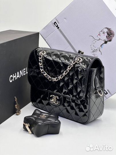 Сумка chanel натуральная кожа